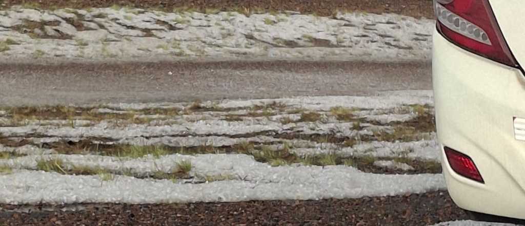 Videos: cay&oacute; granizo en Luj&aacute;n y Santa Rosa