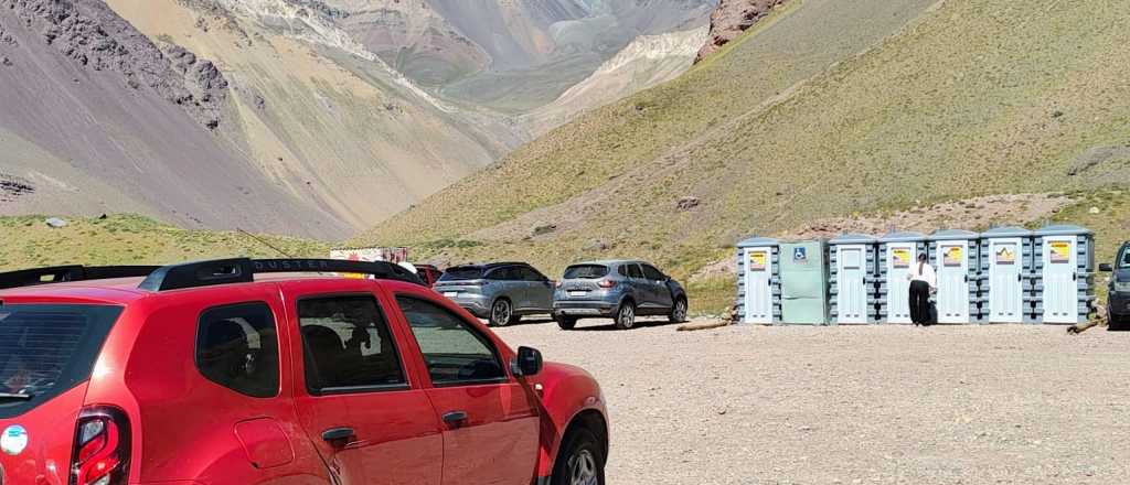 Instalaron ba&ntilde;os qu&iacute;micos para quienes visiten el Parque Aconcagua