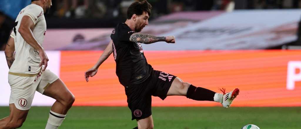 Messi fue ovacionado en Perú en un pobre partido del Inter