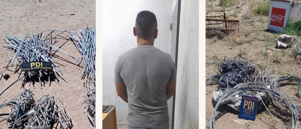 Allanaron dos chacaritas donde acopiaban cables robados: dos detenidos