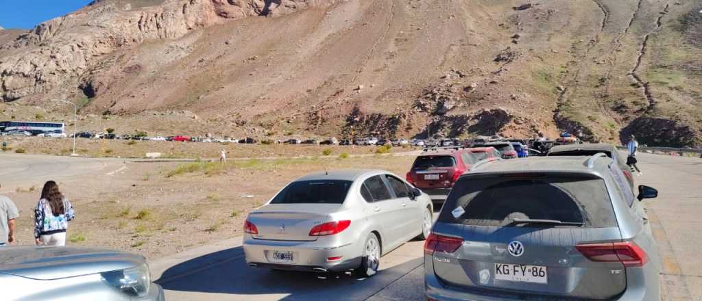Cambio de quincena y demoras en el Paso Cristo Redentor