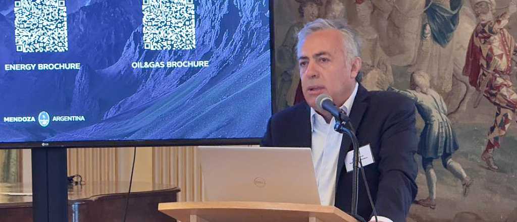 Cornejo lleg&oacute; a Londres y "les vendi&oacute;" Mendoza a potenciales inversores