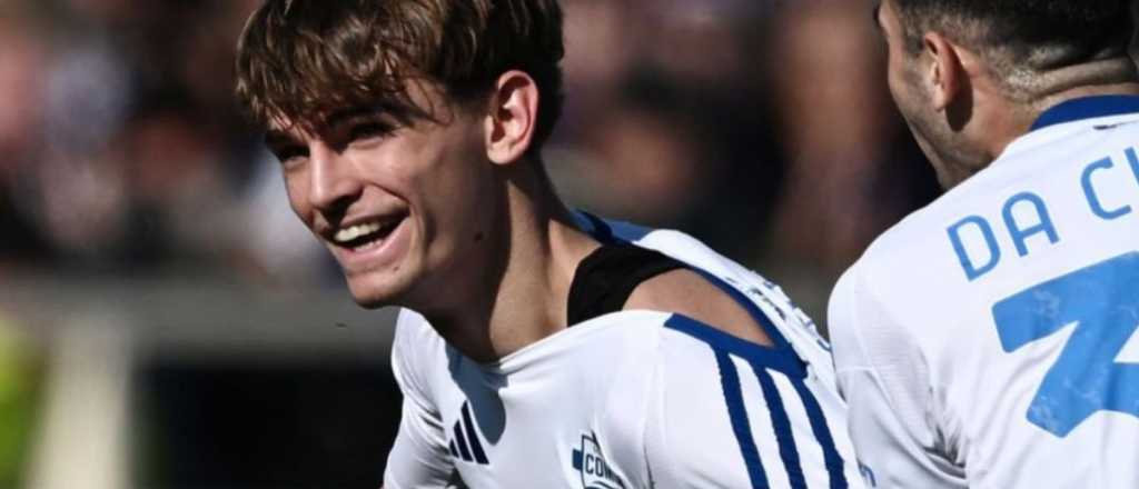 &iexcl;Una perla! El golazo de Nico Paz para la victoria del Como ante Fiorentina