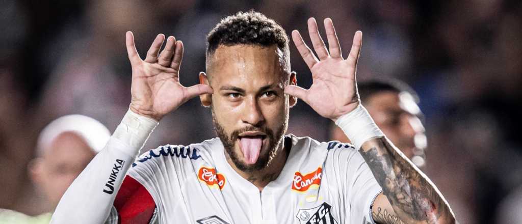 Video: así fue el primer gol de Neymar tras su vuelta al Santos 