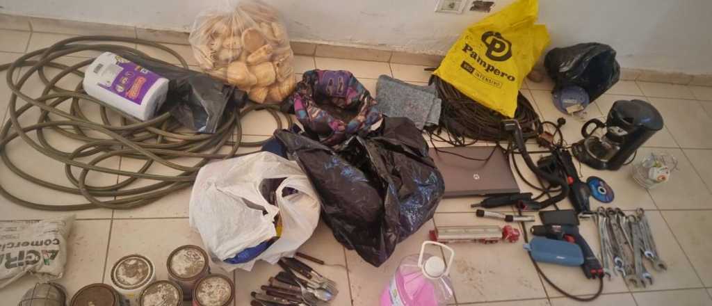 Robó una empresa en Las Heras, lo descubrieron en una casa y fue detenido