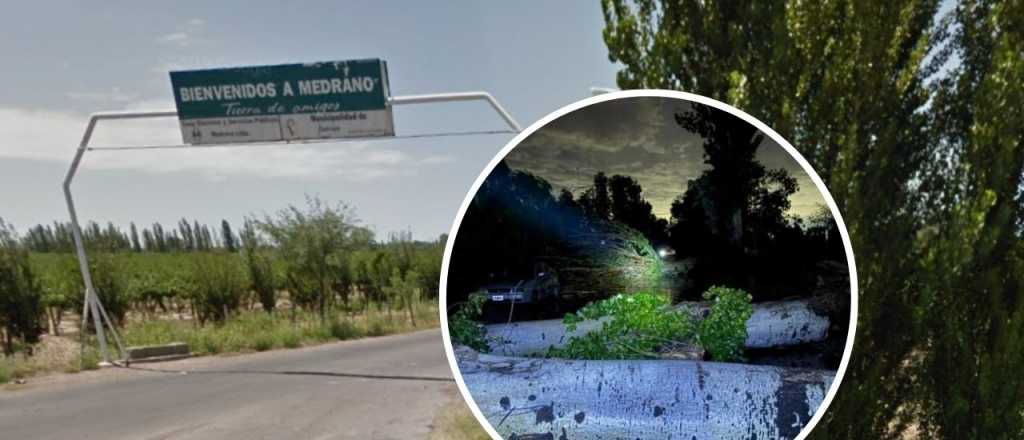 Medrano, una de las zonas m&aacute;s afectadas por el granizo