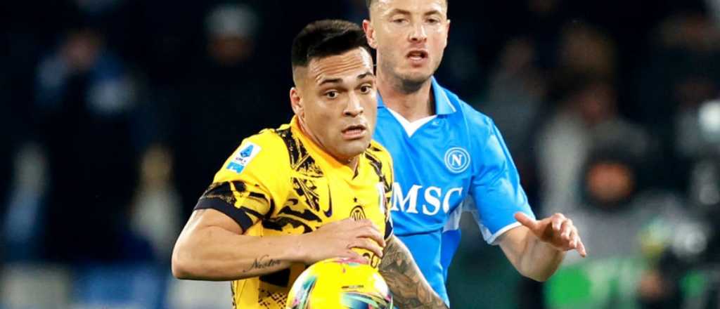 Al Inter de Lautaro se le escapó en el final ante Napoli, pero sigue puntero