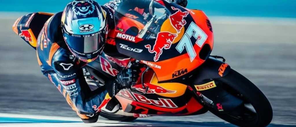 Accidentado debut: el argentino Valentín Perrone abandonó en Moto 3