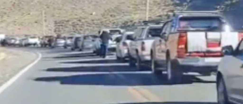Video: el paso Pehuenche tambi&eacute;n "colaps&oacute;"