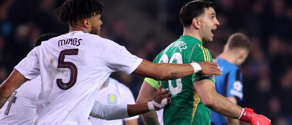 Con un Dibu fundamental, Aston Villa derrotó al Brujas y encaminó la serie