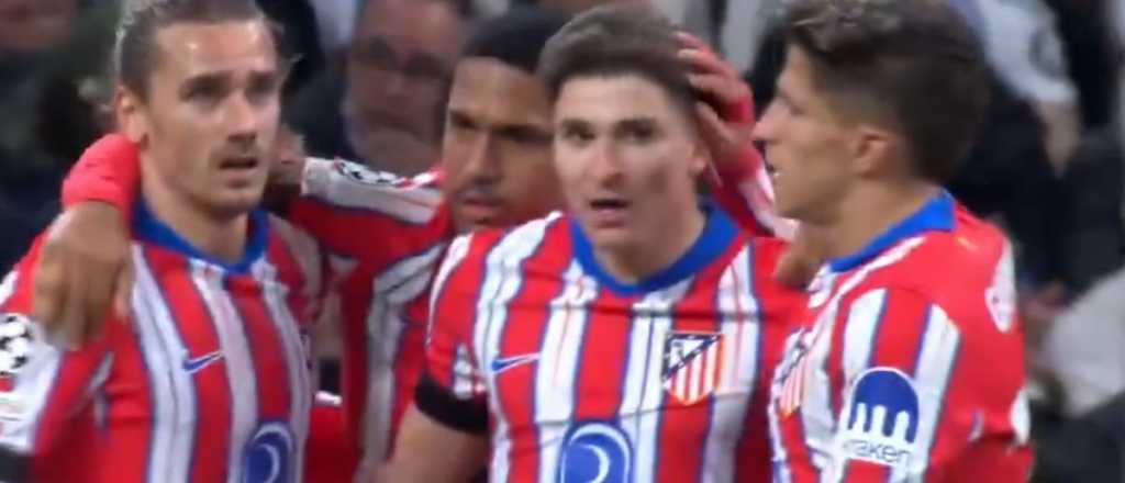 Video: tremendo misil de Julián Álvarez en el duelo ante Real Madrid