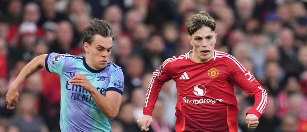 El Arsenal no pudo con el United de Garnacho y lo festeja el Liverpool