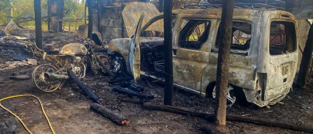 Una familia perdi&oacute; todo en un incendio en San Rafael