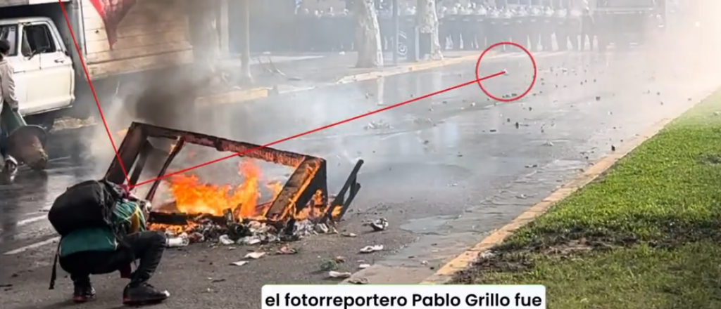 Video: la trayectoria de la granada que hiri&oacute; a Pablo Grillo