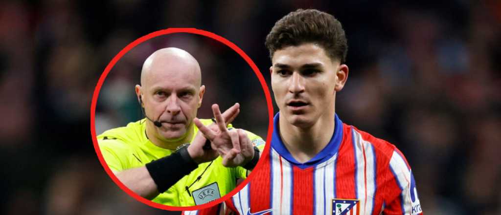 La confesión del árbitro que anuló el polémico penal de Julián Álvarez