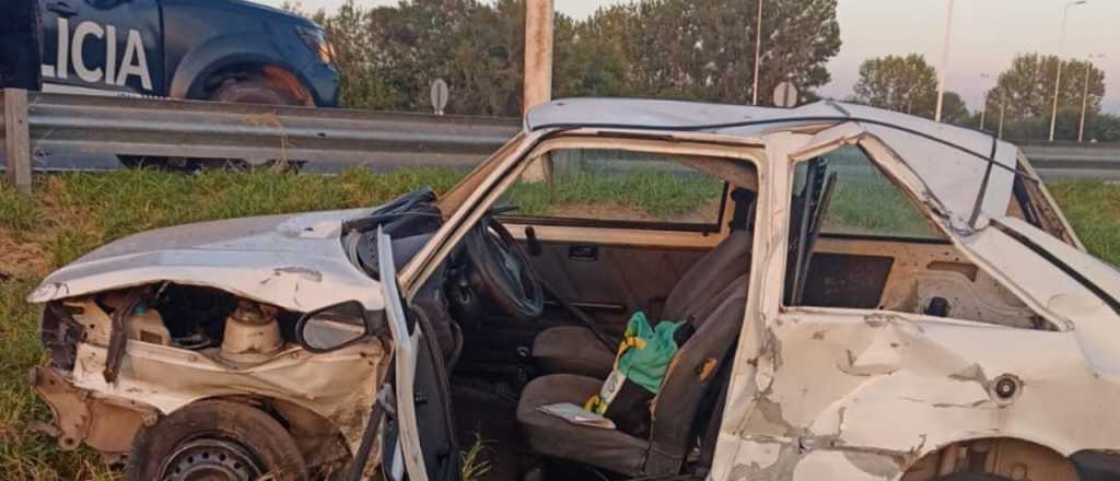 Se quedó dormido y volcaron en Santa Rosa: de milagro con algunas heridas