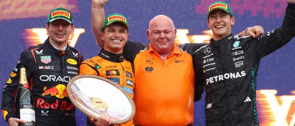 Lluvia, choques y abandonos: volvió la Fórmula 1 y ganó Norris