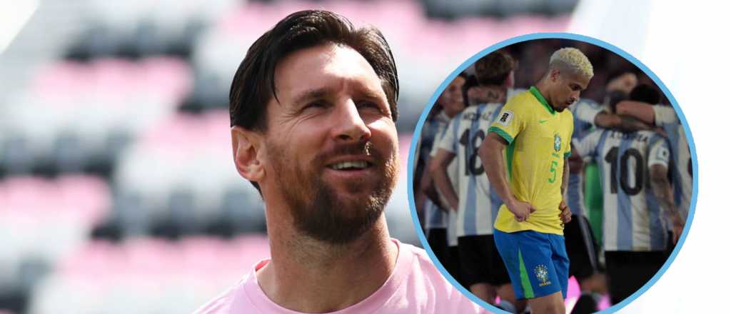 El picante mensaje de Messi tras el baile de Argentina a Brasil