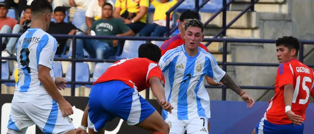 Argentina debut&oacute; en el Sudamericano con una derrota ante Chile