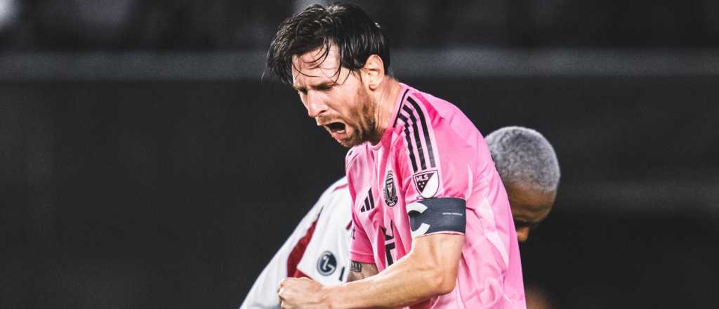 Control, volea y festejo furioso: golazo de Messi en el empate del Inter Miami