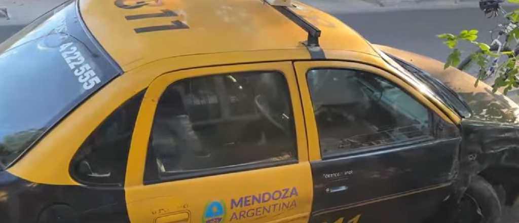 Un taxista manejaba borracho y cayó a una acequia en Guaymallén