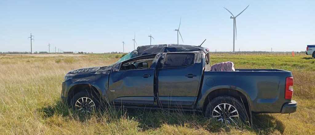 Fuerte accidente de un mendocino en el tramo cordobés de la Ruta 7