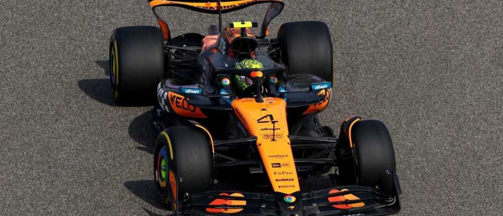 Norris marcó la referencia en el primer entrenamiento en Bahrein