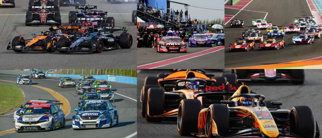 Agenda: F&oacute;rmula 1, carrera especial del TC y todo el automovilismo