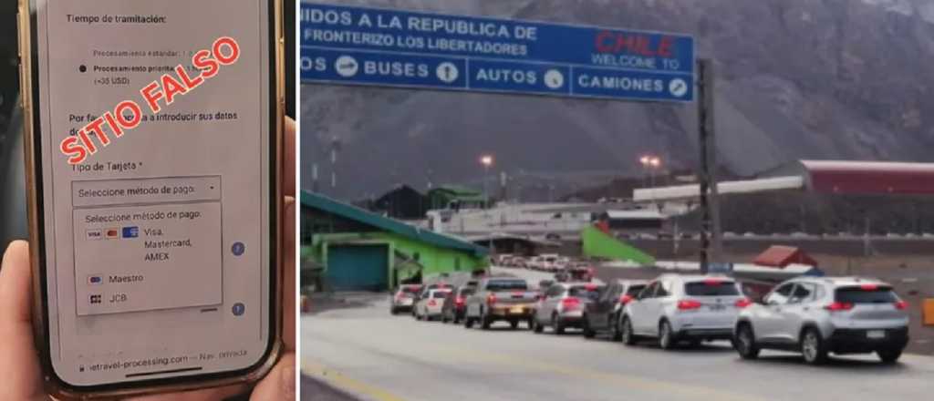 Alertan por un link falso en el trámite de ingreso a Chile