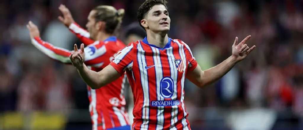 Con gol de Julián, el Atlético Madrid goleó al Rayo Vallecano