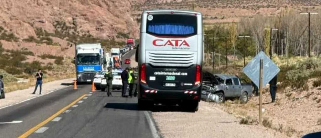 Volc&oacute; una camioneta en la Ruta 7 y el tr&aacute;nsito fue interrumpido