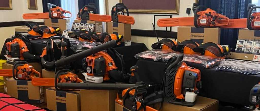 Por qué Estados Unidos donó motosierras a Argentina