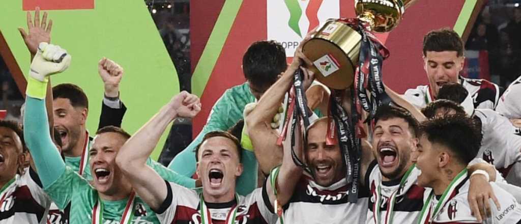 Histórico: Bologna, con dos argentinos, es campeón de la Copa Italia