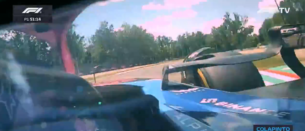 Video: una vuelta a Imola desde el casco de Colapinto