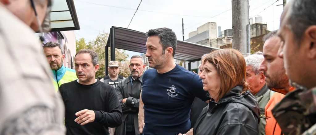 Petri recorrió zonas inundadas y advirtió que hay más de 1.600 evacuados