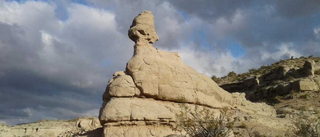 Descubren un mini "Valle de la Luna" en Mendoza