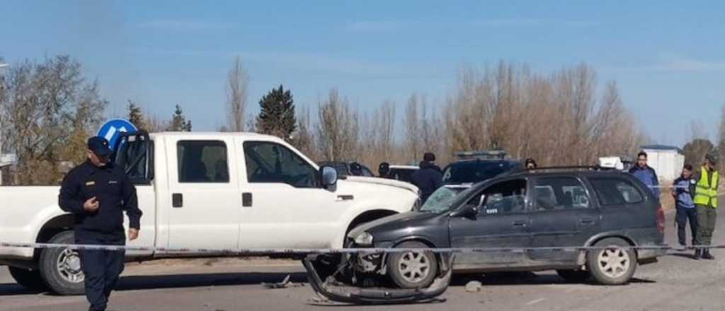 Murió una bebé en un choque en Tunuyán