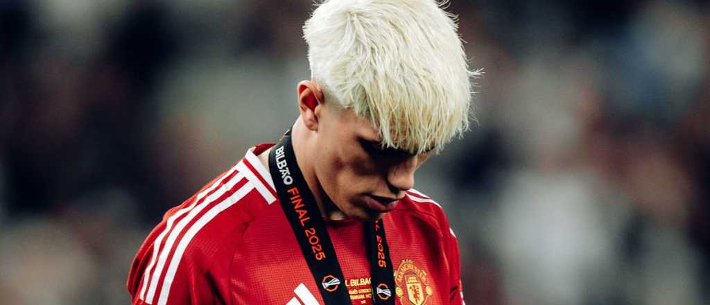 Garnacho explotó de bronca tras perder la final de la Europa League: "Una mier..."