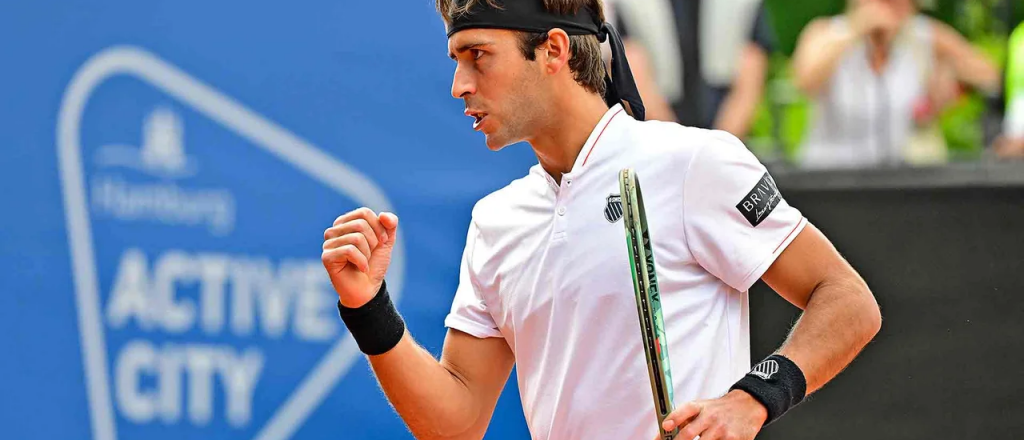 Enorme partido de Etcheverry para meterse en las semis de Hamburgo