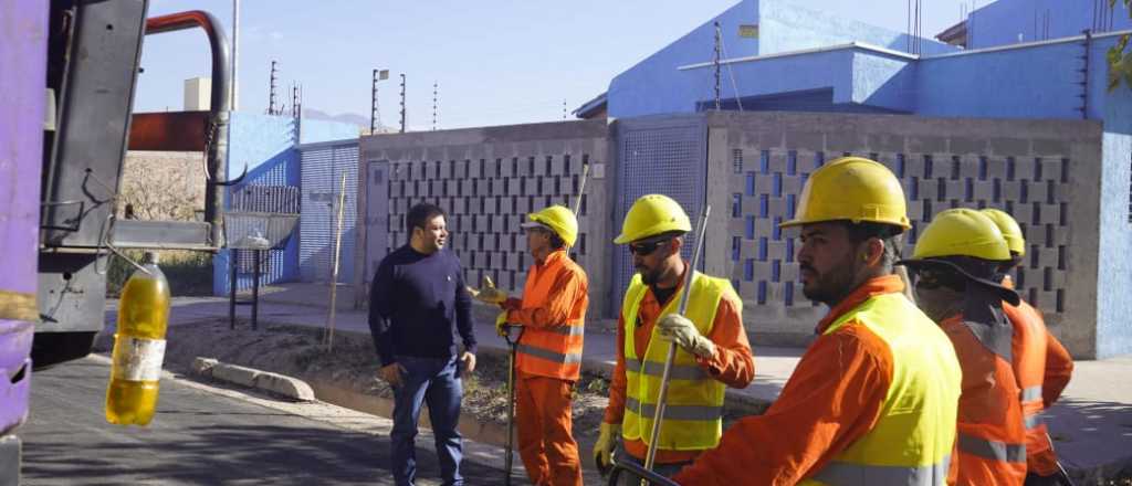 Las Heras asfaltó más de medio millón de metros cuadrados en un año