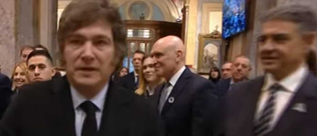 Milei dejó "pagando" a Macri y a Villarruel en el Tedeum del 25 de Mayo