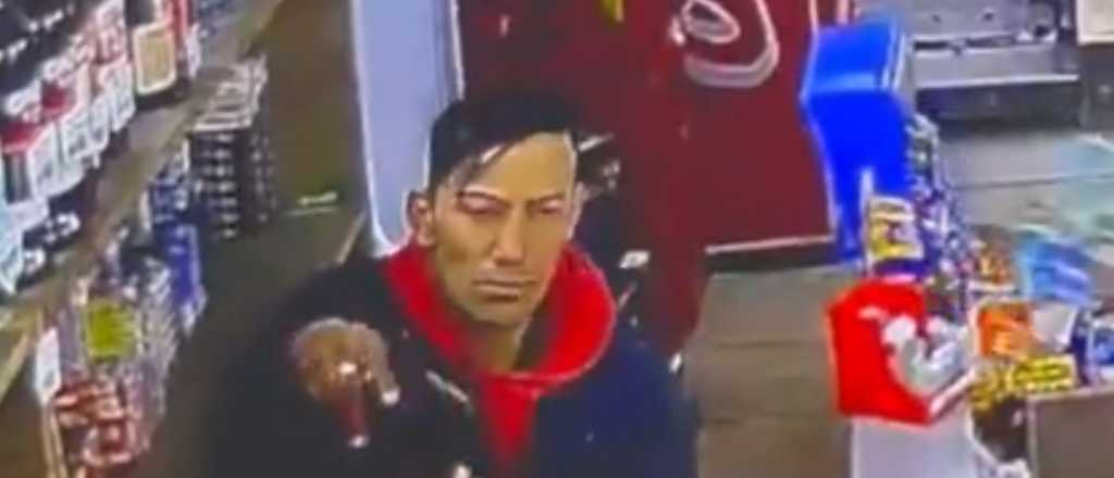 Los antecedentes del ladrón que golpeó a la mujer en el kiosco de Godoy Cruz