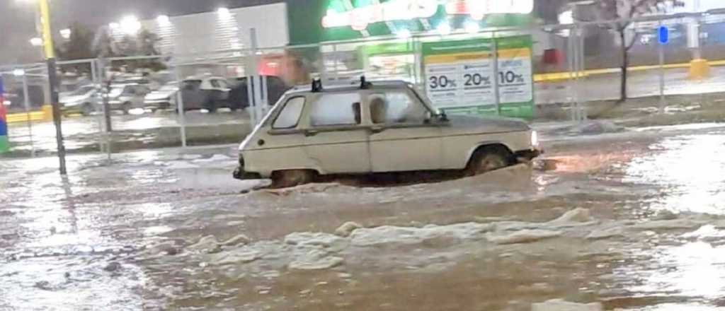 En la noche cayó 10% de lo que llueve en un año en Mendoza