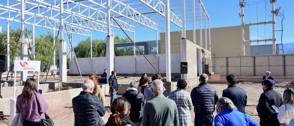 Avanza la construcci&oacute;n de la nueva sede del Banco de Alimentos en Godoy Cruz