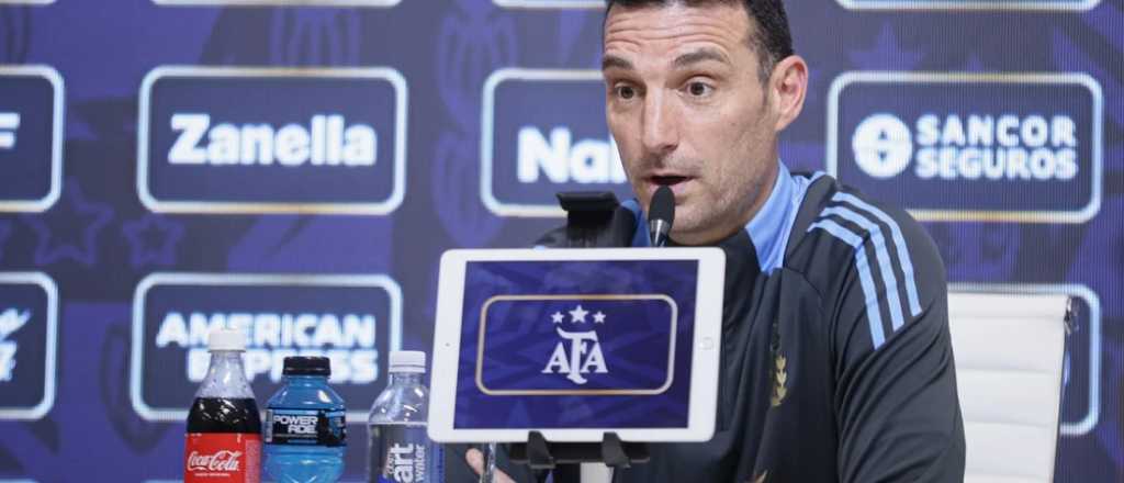 Scaloni puso en duda la presencia de Messi ante Chile