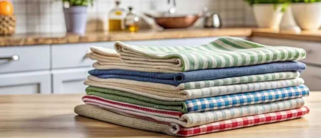 El truco casero para quitar las manchas de los repasadores sin usar lavandina