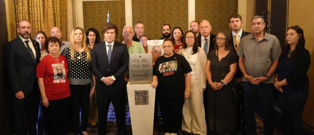 Milei se reunió en Jerusalén con familiares de secuestrados por Hamas
