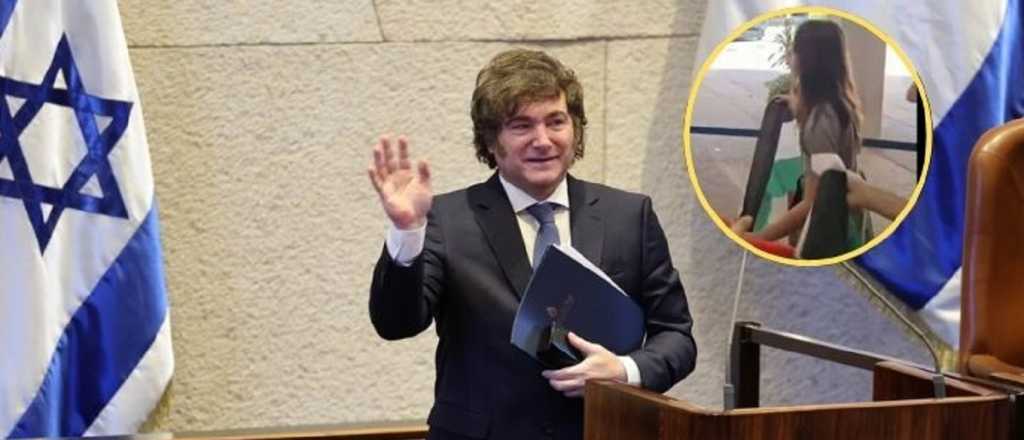 Video: manifestantes pro-Palestina repudiaron a Milei en su visita a Israel