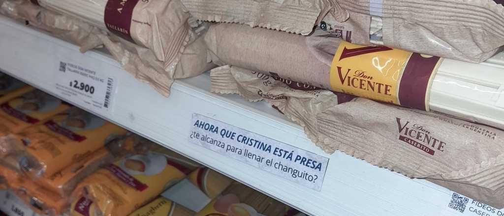 "¿Te alcanza?": La Cámpora "intervino" góndolas por la condena a CFK