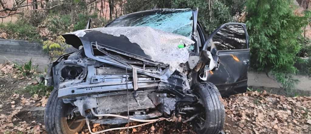 Un choque frontal dejó a dos heridos en Rivadavia